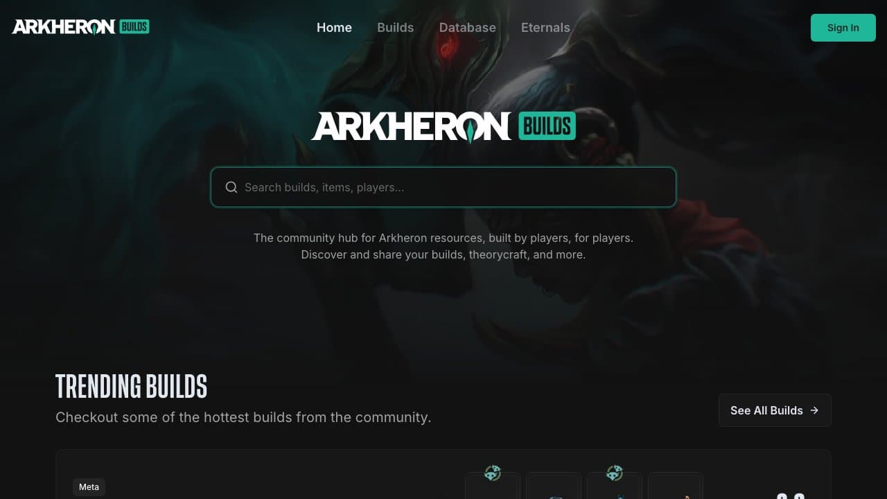 Arkheron Builds