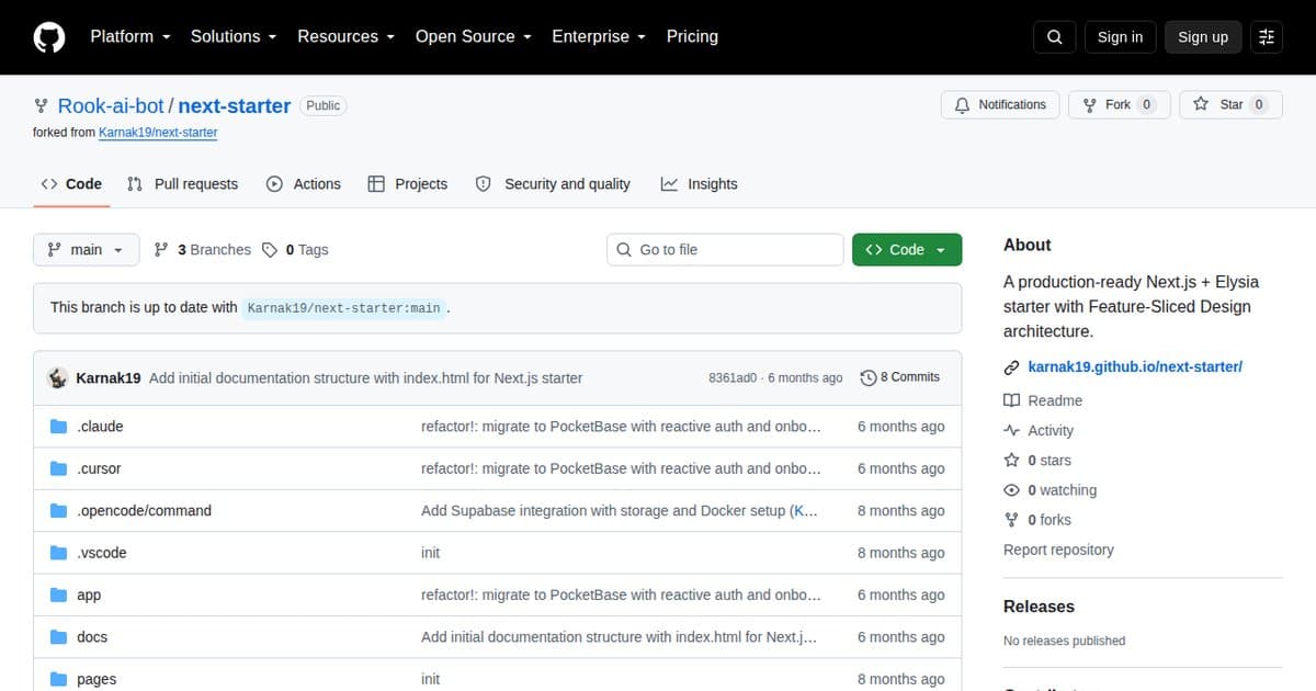 Next.js Modern Starter
